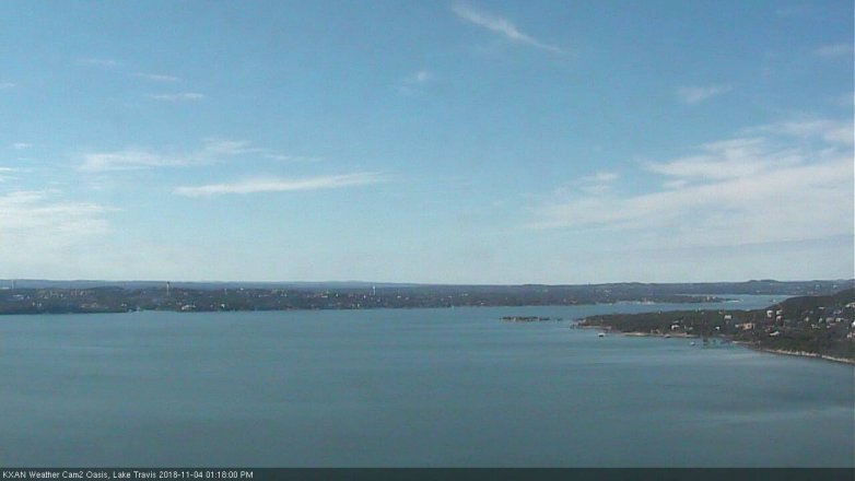 Lake Travis webcam, November 4, 2018 12:20 PM CT