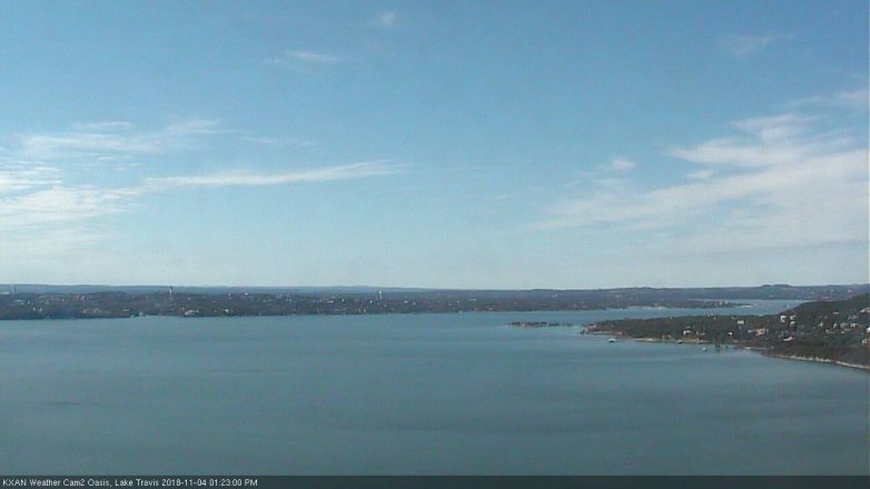 Lake Travis webcam, November 4, 2018 12:25 PM CT