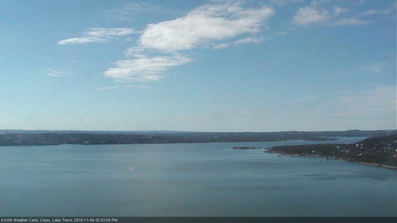 Lake Travis webcam, November 4, 2018 1:05 PM CT