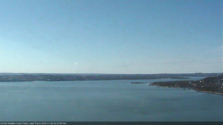 Lake Travis webcam, November 4, 2018 1:25 PM CT