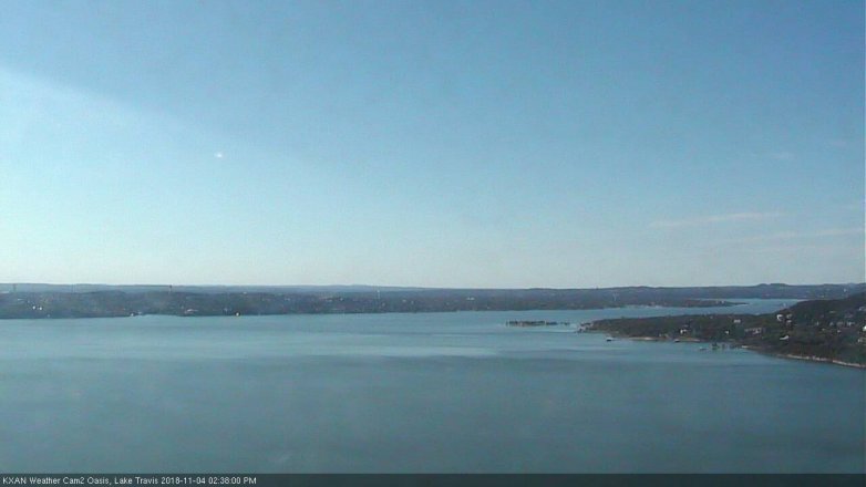 Lake Travis webcam, November 4, 2018 1:40 PM CT
