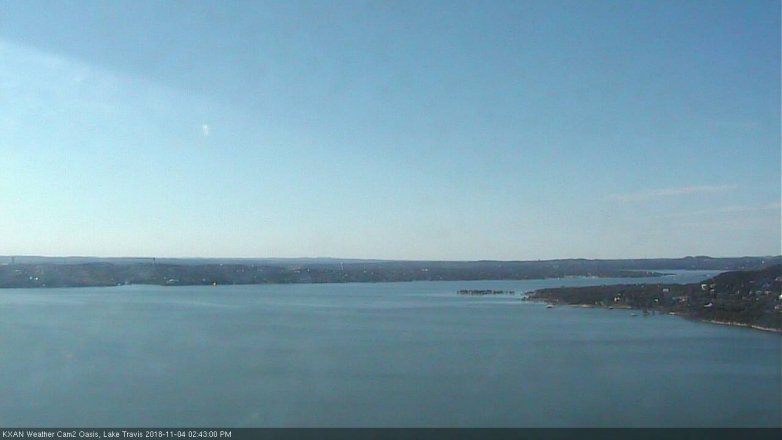 Lake Travis webcam, November 4, 2018 1:45 PM CT