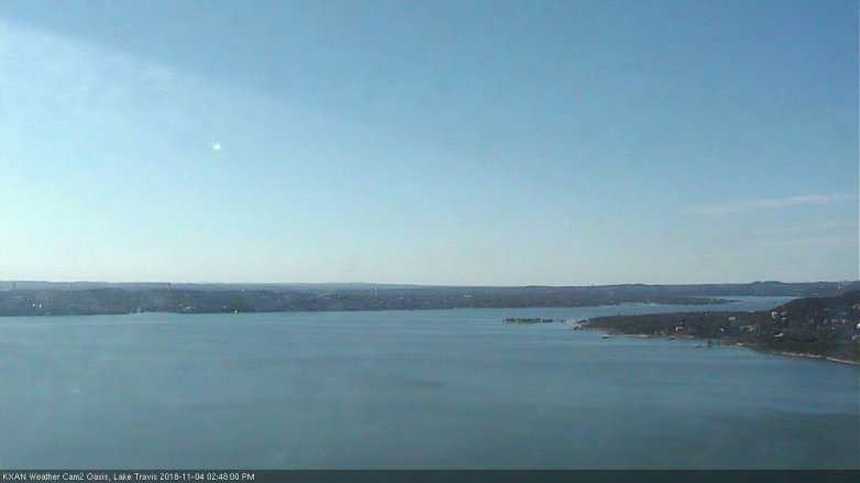 Lake Travis webcam, November 4, 2018 1:50 PM CT