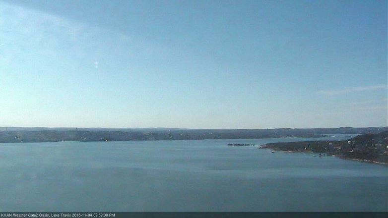 Lake Travis webcam, November 4, 2018 1:55 PM CT