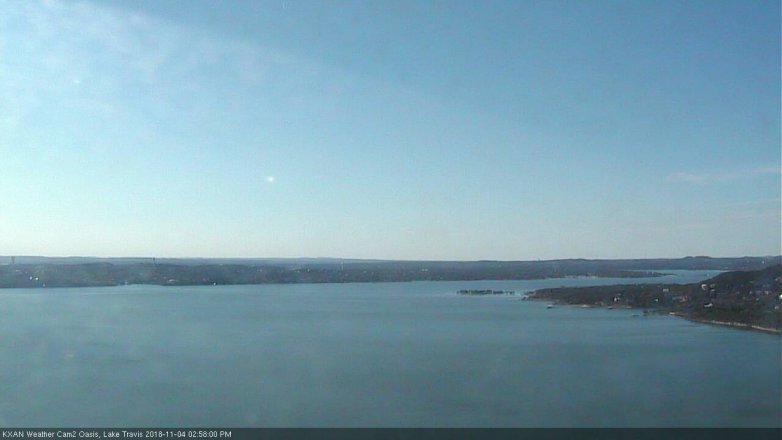 Lake Travis webcam, November 4, 2018 2:00 PM CT