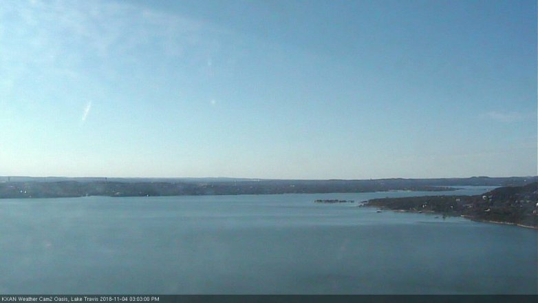 Lake Travis webcam, November 4, 2018 2:05 PM CT