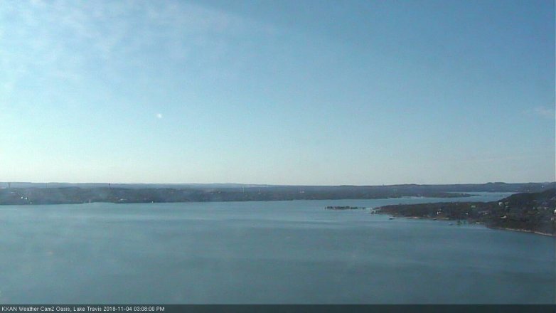 Lake Travis webcam, November 4, 2018 2:10 PM CT