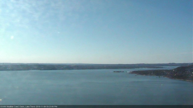 Lake Travis webcam, November 4, 2018 2:25 PM CT