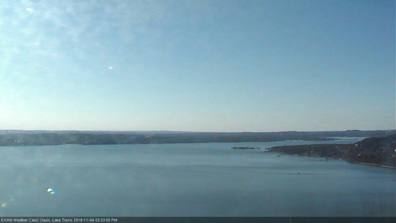 Lake Travis webcam, November 4, 2018 2:35 PM CT