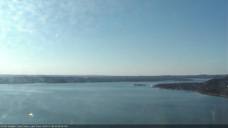 Lake Travis webcam, November 4, 2018 2:50 PM CT