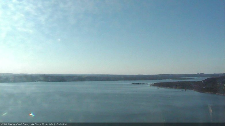 Lake Travis webcam, November 4, 2018 2:55 PM CT