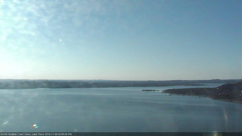Lake Travis webcam, November 4, 2018 3:00 PM CT