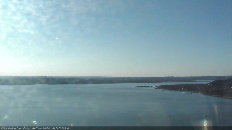 Lake Travis webcam, November 4, 2018 3:05 PM CT