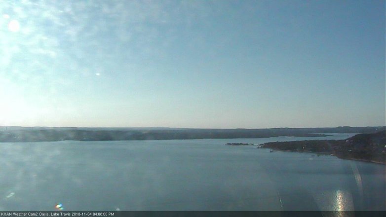 Lake Travis webcam, November 4, 2018 3:10 PM CT