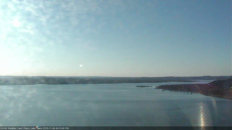 Lake Travis webcam, November 4, 2018 3:20 PM CT