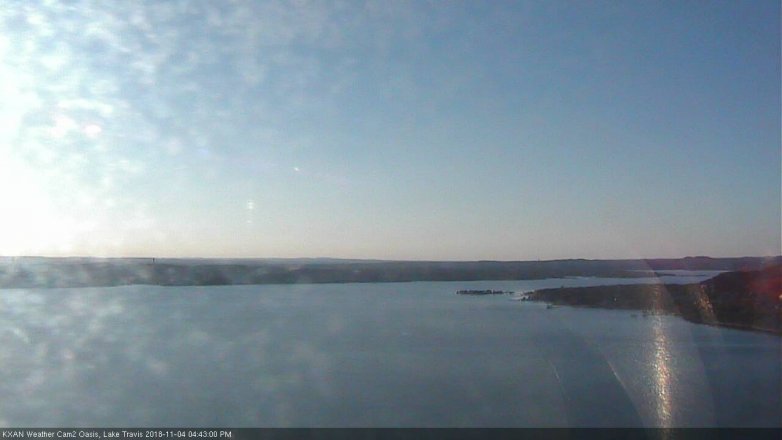 Lake Travis webcam, November 4, 2018 3:45 PM CT