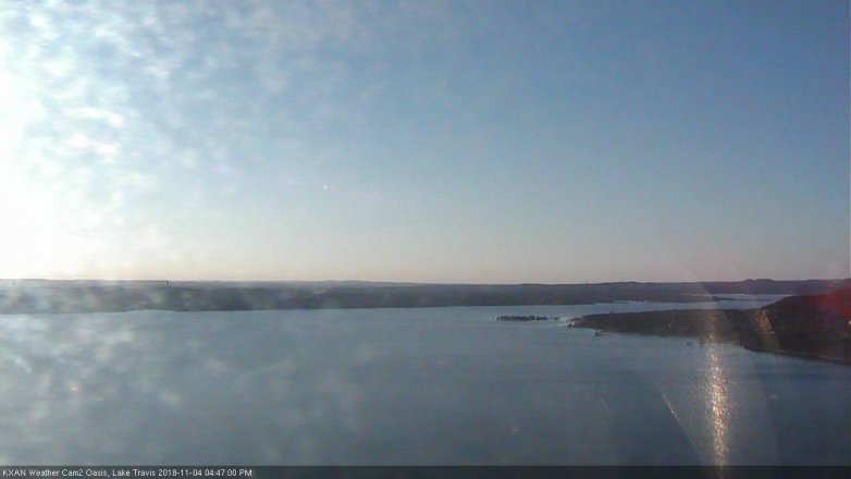 Lake Travis webcam, November 4, 2018 3:50 PM CT
