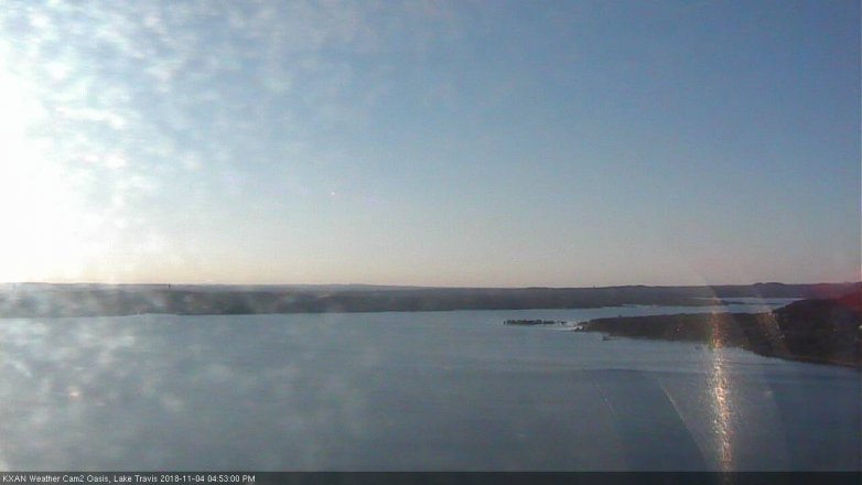 Lake Travis webcam, November 4, 2018 3:55 PM CT