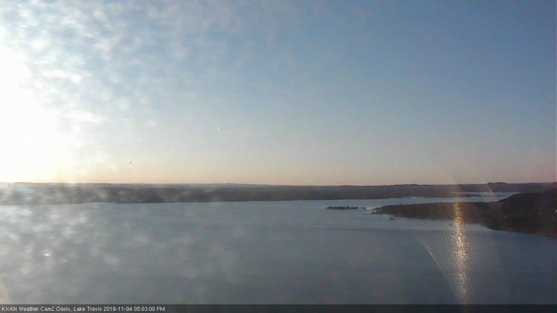 Lake Travis webcam, November 4, 2018 4:05 PM CT