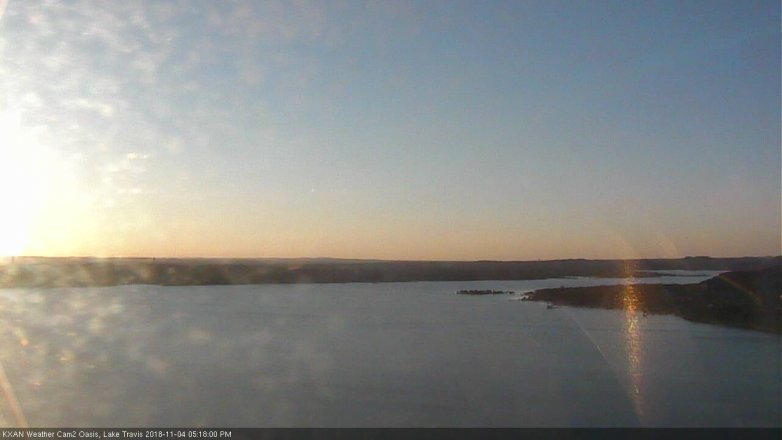 Lake Travis webcam, November 4, 2018 4:20 PM CT