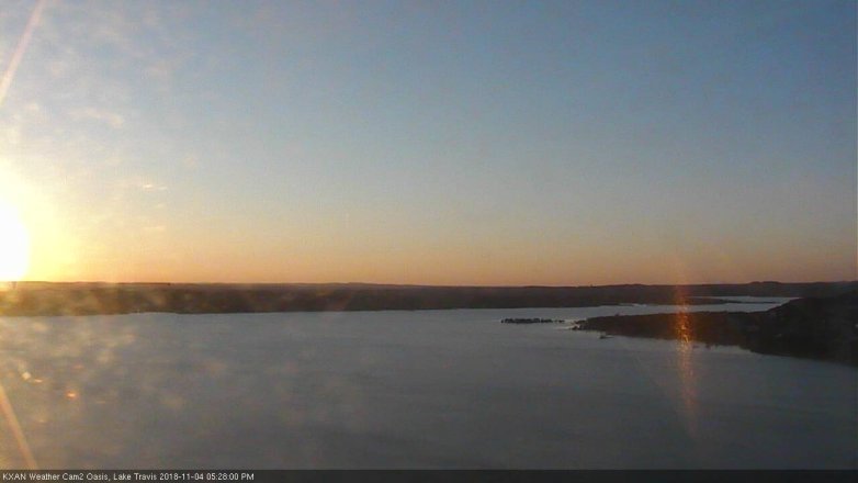 Lake Travis webcam, November 4, 2018 4:30 PM CT