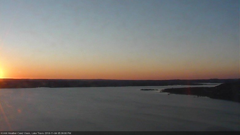 Lake Travis webcam, November 4, 2018 4:40 PM CT
