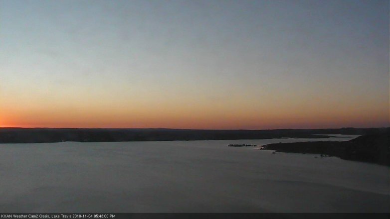 Lake Travis webcam, November 4, 2018 4:45 PM CT