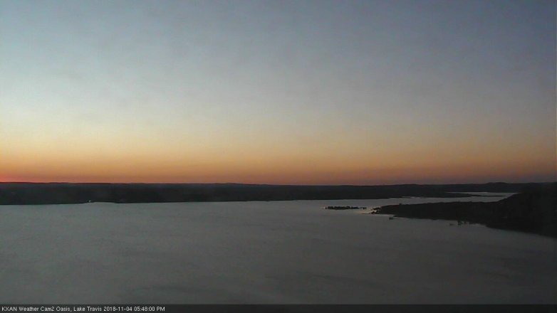 Lake Travis webcam, November 4, 2018 4:50 PM CT