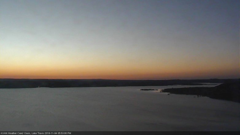 Lake Travis webcam, November 4, 2018 4:55 PM CT