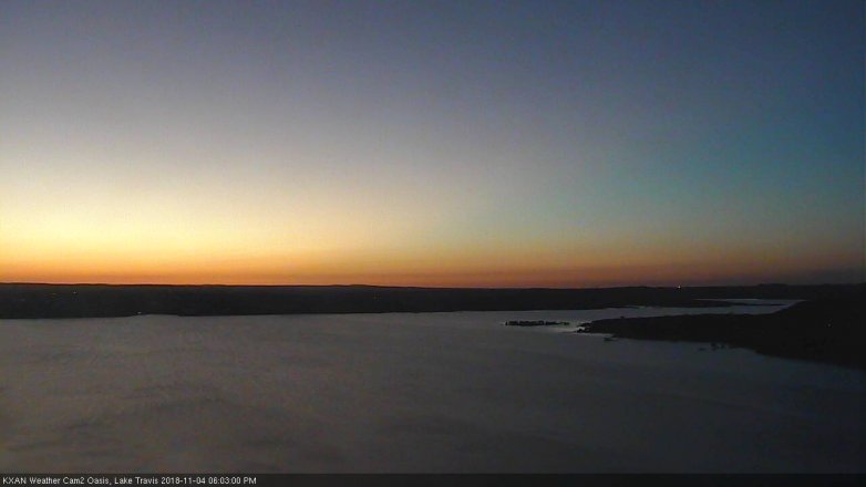 Lake Travis webcam, November 4, 2018 5:05 PM CT