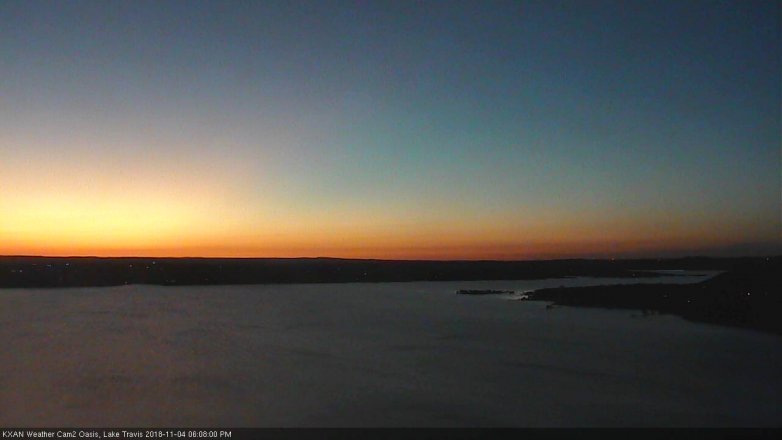 Lake Travis webcam, November 4, 2018 5:10 PM CT