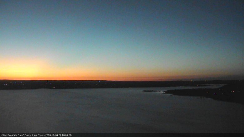 Lake Travis webcam, November 4, 2018 5:15 PM CT