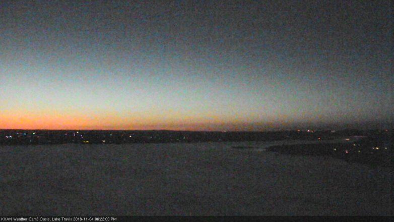 Lake Travis webcam, November 4, 2018 5:25 PM CT