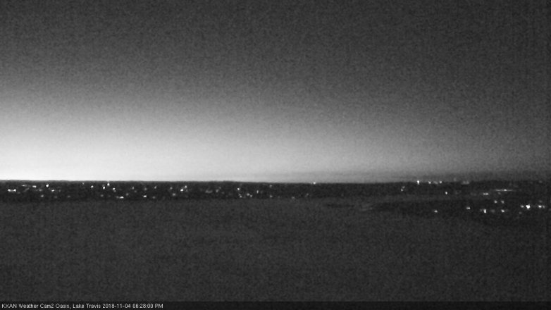 Lake Travis webcam, November 4, 2018 5:30 PM CT