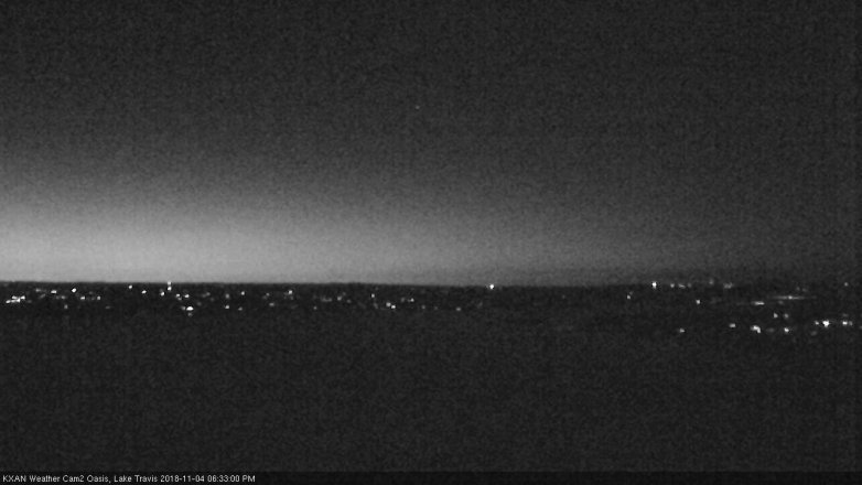 Lake Travis webcam, November 4, 2018 5:35 PM CT