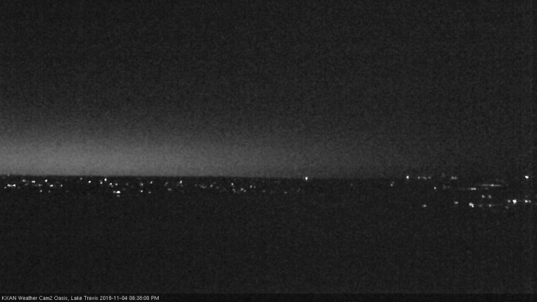 Lake Travis webcam, November 4, 2018 5:40 PM CT