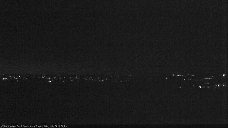 Lake Travis webcam, November 4, 2018 5:50 PM CT