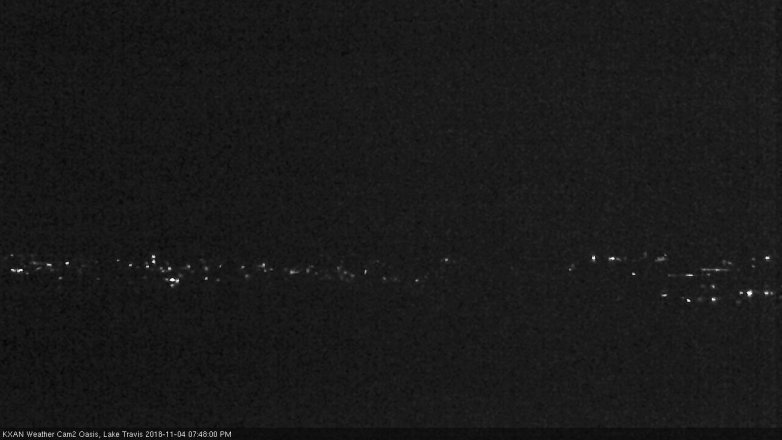 Lake Travis webcam, November 4, 2018 6:50 PM CT