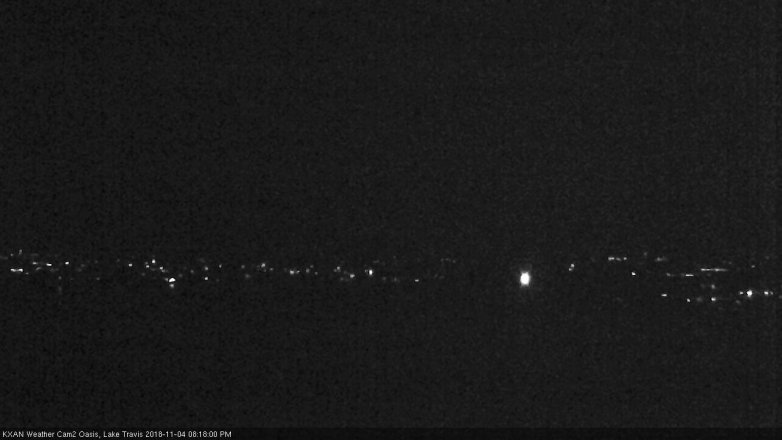 Lake Travis webcam, November 4, 2018 7:20 PM CT