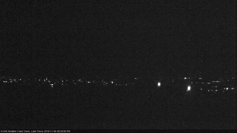 Lake Travis webcam, November 4, 2018 7:30 PM CT