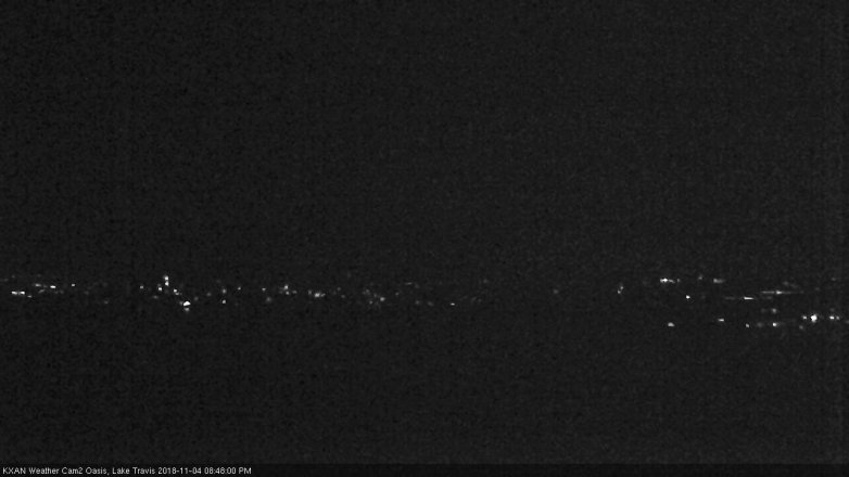 Lake Travis webcam, November 4, 2018 7:50 PM CT