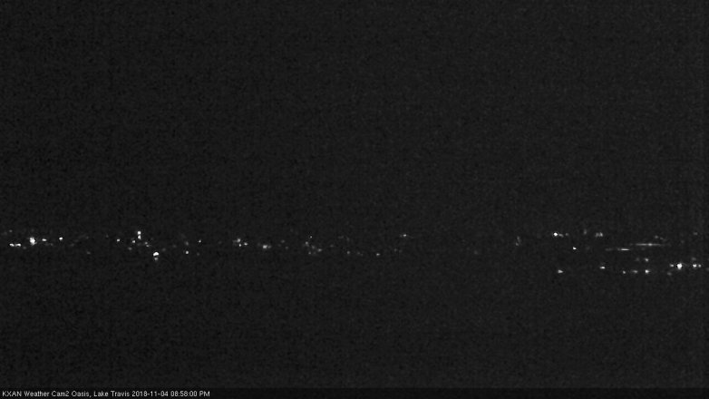 Lake Travis webcam, November 4, 2018 8:00 PM CT