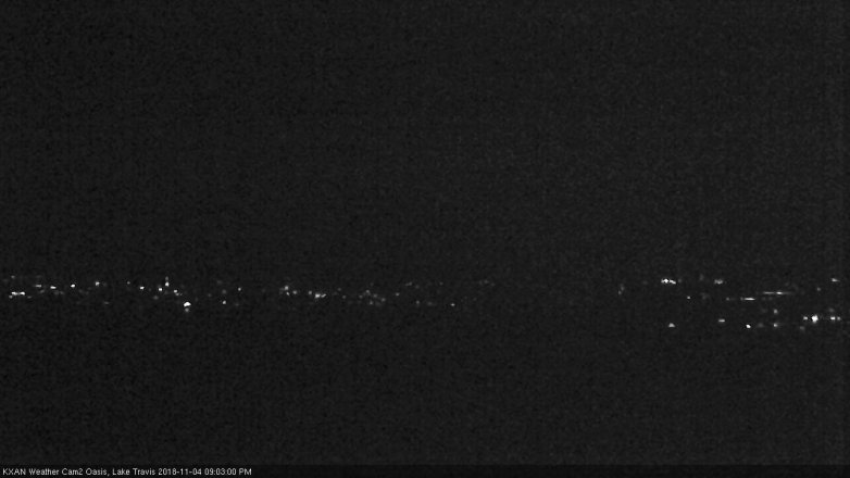 Lake Travis webcam, November 4, 2018 8:05 PM CT