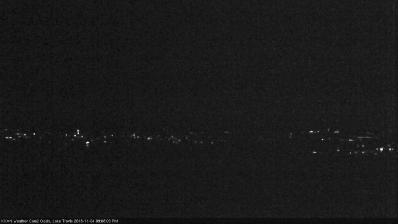 Lake Travis webcam, November 4, 2018 8:10 PM CT