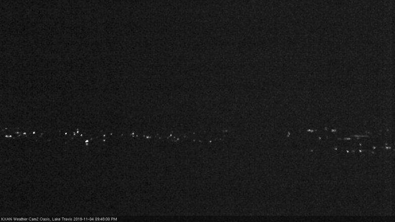 Lake Travis webcam, November 4, 2018 8:50 PM CT