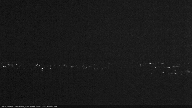 Lake Travis webcam, November 4, 2018 9:10 PM CT
