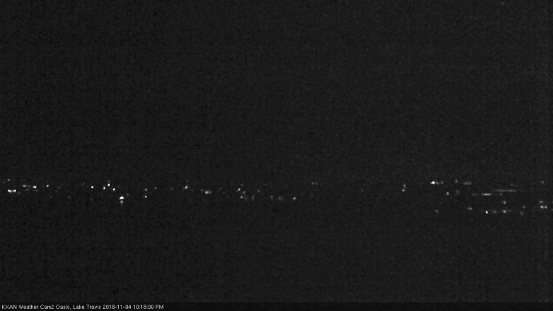 Lake Travis webcam, November 4, 2018 9:20 PM CT