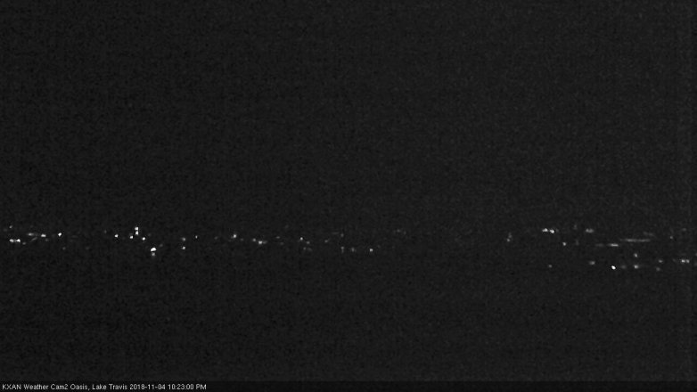 Lake Travis webcam, November 4, 2018 9:25 PM CT