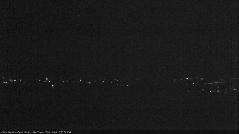 Lake Travis webcam, November 4, 2018 9:40 PM CT