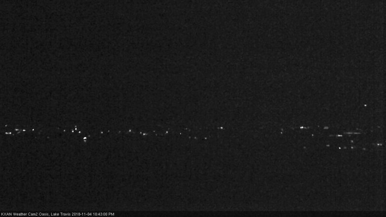 Lake Travis webcam, November 4, 2018 9:45 PM CT